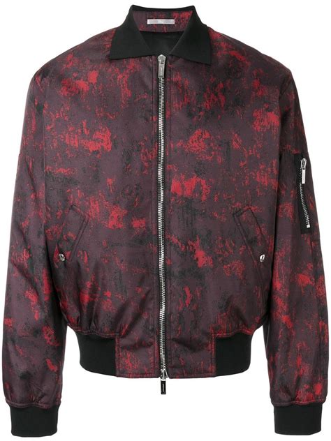 red dior bomber